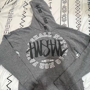 Flag Nor Fail Charcoal Hoodie